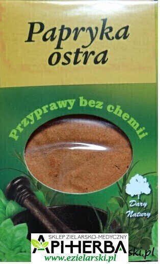 PAPRYKA OSTRA mielona 90g - Dary Natury (1)