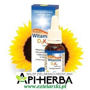 Witamina D3 + K2 krople 20ml. Dr. Jacob's (1)