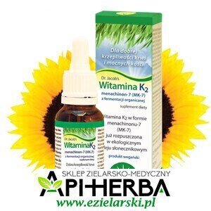 Witamina K2  w formie menachinonu-7 (MK-7) 20ml. Dr. Jacob's (1)