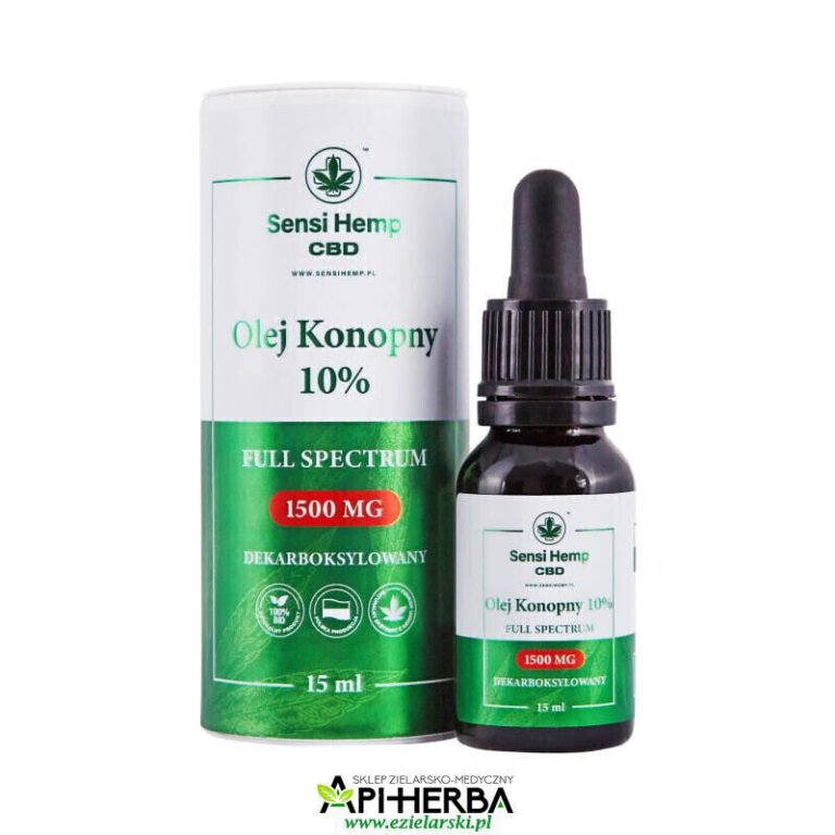 Olejek CBD 10% Dekarboksylowany 15ml Sensi Hemp (1)