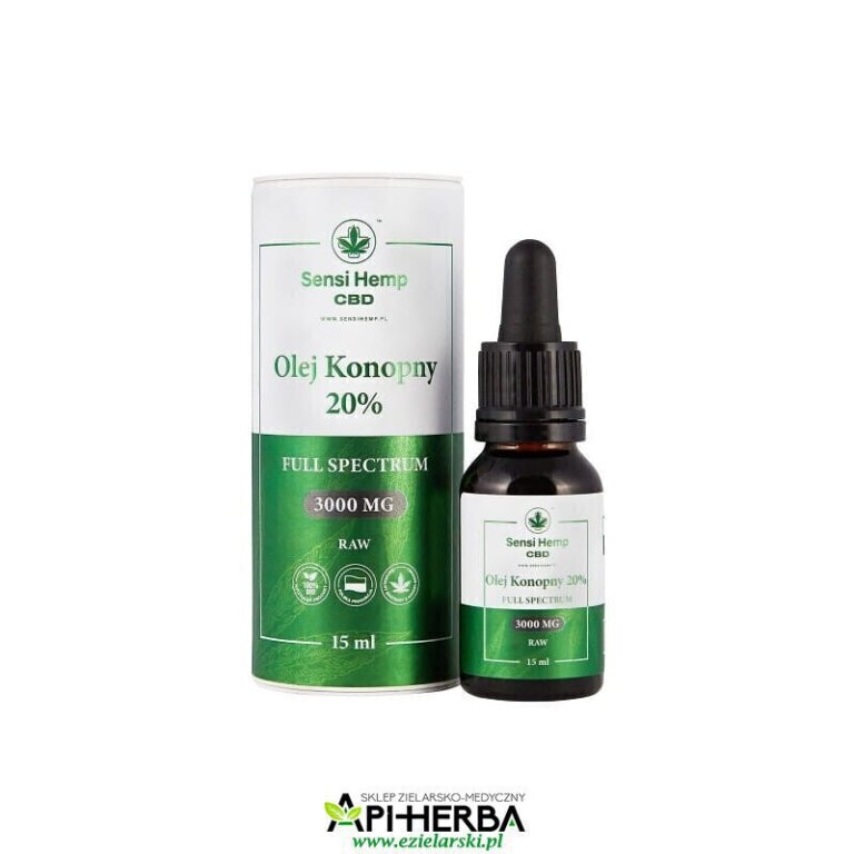 Olejek CBD 20% RAW 15ml Sensi Hemp (1)