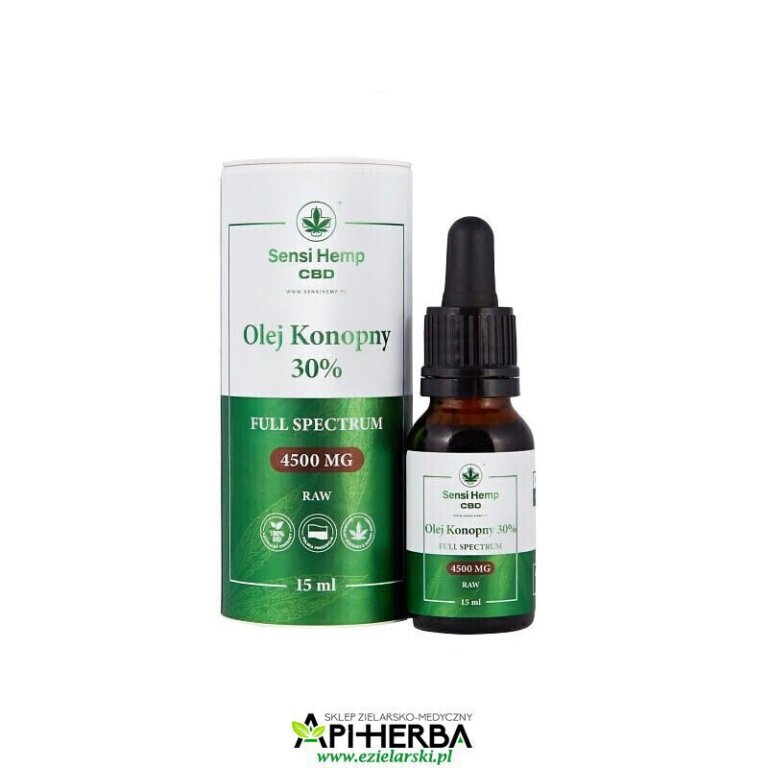 Olejek CBD 30% RAW 15ml Sensi Hemp (1)