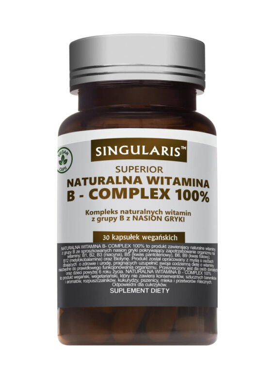 NATURALNA WITAMINA B – COMPLEX 100% z NASION GRYKI Singularis