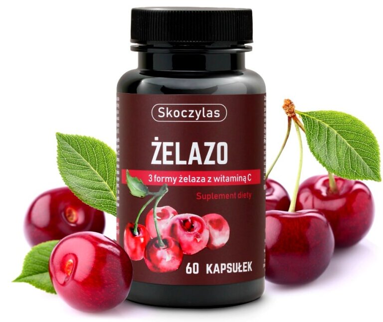Żelazo 3 formy z witaminą C 60kaps. Marek Skoczylas