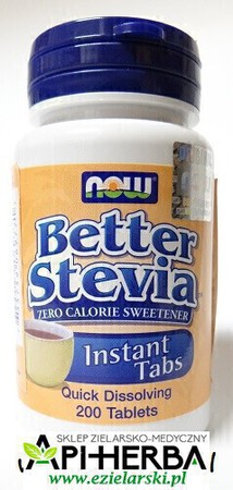 Better Stevia Instant Tabs 200 tabletek - NOW Foods (1)