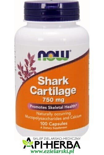 Shark Cartilage 750 mg 100 kaps. - NOW Foods (1)