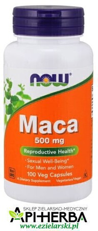 Maca 500 mg, 100 kaps, NOW Foods (1)