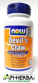 Devil's Claw 500 mg, 100 kaps. NOW Foods