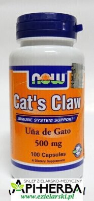 Cat's Claw 500 mg, 100 kaps. NOW Foods