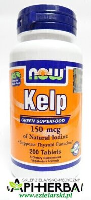 Kelp 150 mcg, 200 tabl. NOW Foods