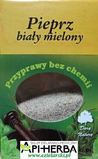 PIEPRZ BIAŁY mielony 50g - Dary Natury (1)