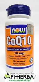 CoQ10 30 mg, 60 kaps. NOW Foods