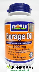 Borage Oil 1050 mg - 240 mg GLA, 60 kaps. NOW Foods