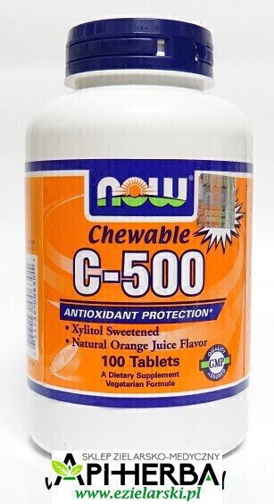 Witamina C-500 do ssania. 100 pastylek. NOW Foods (1)