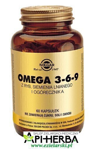 OMEGA 3-6-9, 60 kaps. Solgar (1)
