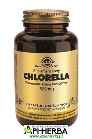 CHLORELLA 520 mg. 100 kaps. Solgar (1)