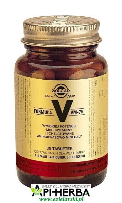 FORMUŁA VM-75, 30 tabl. Solgar (1)