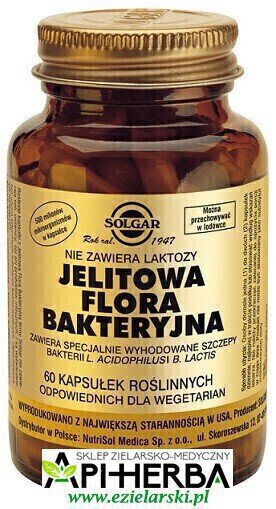 JELITOWA FLORA BAKTERYJNA 60 kaps. Solgar (1)