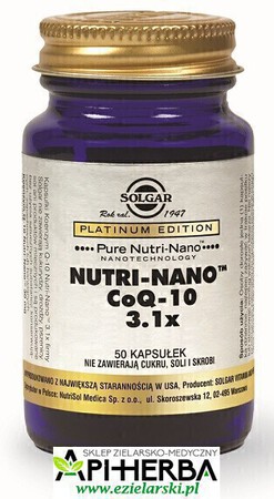 NUTRI-NANO CoQ-10 3.1x, 50 kaps. Solgar (1)