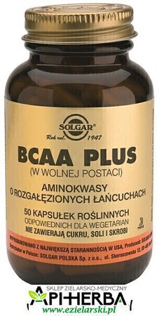 BCAA Plus, 50 kaps. Solgar (1)