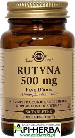 RUTYNA 500 mg, 50 tabl. Solgar (1)