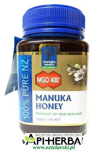 MIÓD MANUKA MGO 400+ 500g, (1)