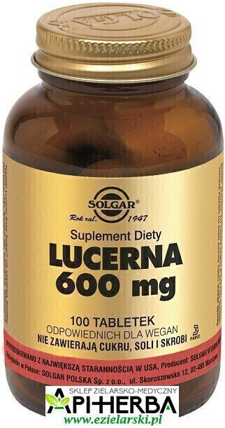 LUCERNA 600 mg. 100 Tabl. Solgar (1)