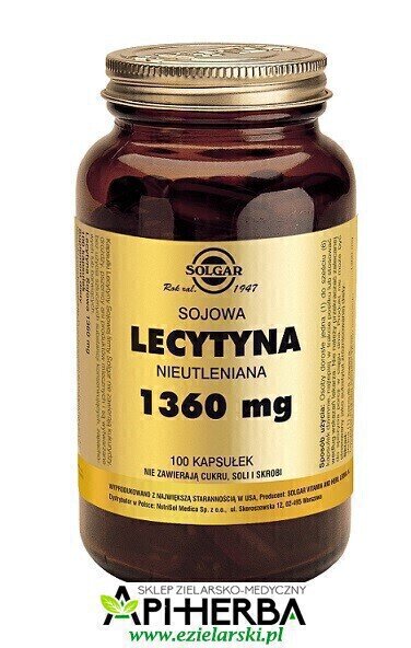 LECYTYNA 1360 mg. 100 kaps. Solgar (1)