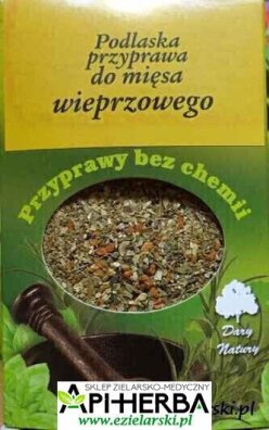 PODLASKA PRZYPRAWA DO MIĘSA WIEPRZOWEGO 50g - Dary Natury