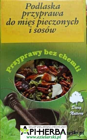 PODLASKA PRZYPRAWA DO MIĘS PIECZONYCH I SOSÓW 50g - Dary Natury (1)