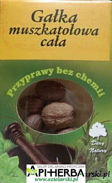 GAŁKA MUSZKATOŁOWA CAŁA 30g - Dary Natury (1)