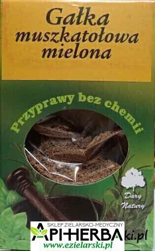 GAŁKA MUSZKATOŁOWA MIELONA 30g - Dary Natury (1)