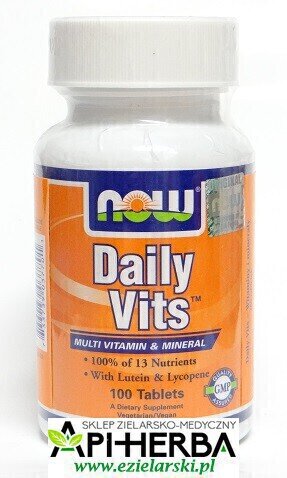 Daily Vits Vitamin - 100 Tabs. Witaminy i Minerały Now Foods (1)