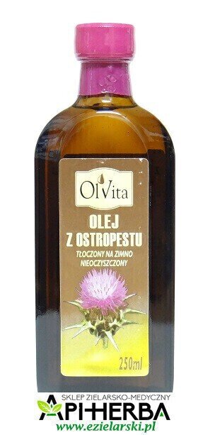 Olej z OSTROPESTU tłoczony na zimno nieoczyszczony 250 ml. (1)