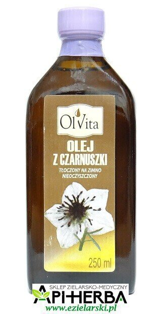 Olej z CZARNUSZKI tłoczony na zimno nieoczyszczony 250 ml. (1)