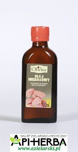 Olej z MIGDAŁÓW tłoczony na zimno nieoczyszczony 100 ml. (1)