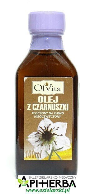 Olej z CZARNUSZKI tłoczony na zimno nieoczyszczony 100 ml. (1)