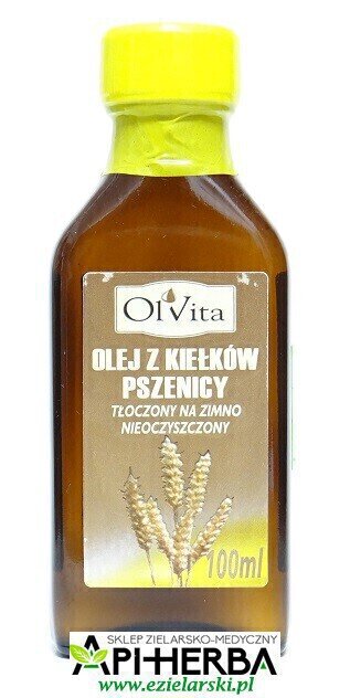Olej z KIEŁKÓW PSZENICY tłoczony na zimno nieoczyszczony 100 ml. (1)