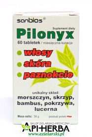 Pilonyx - włosy, skóra, paznokcie 60 tabletek. Sanbios