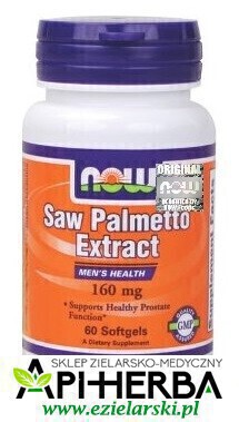 Saw Palmetto 160 mg. 60 kaps. Now Foods (1)