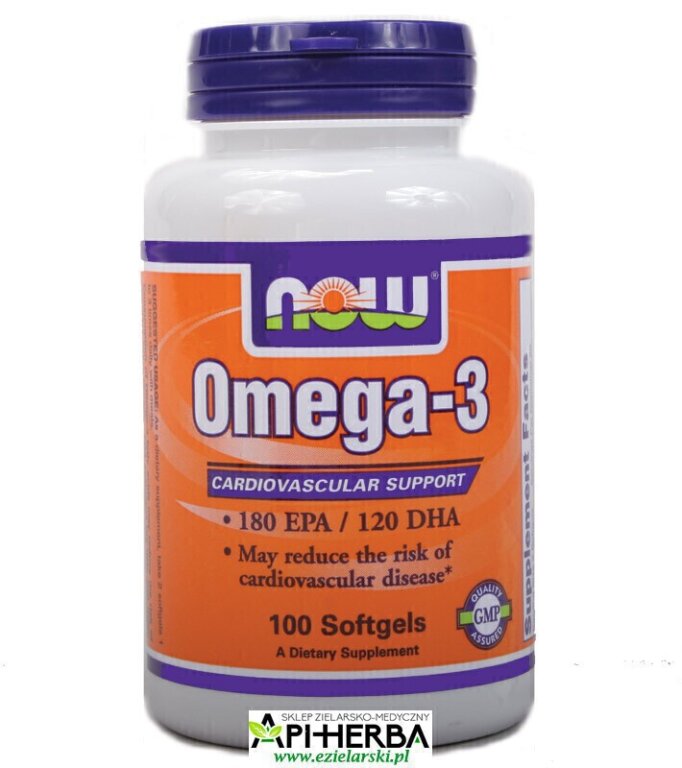 Omega 3, 1000mg. 100 kaps. Now Foods (1)