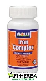 Iron Complex 100 tabletek. Now Foods