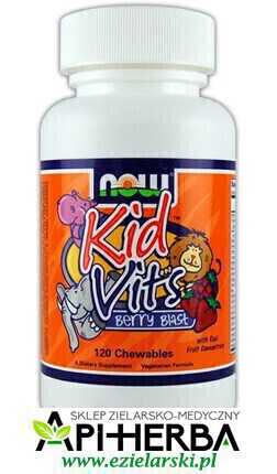 Kid Vits - Berry Blast Multi-Vitamin 120 tabl. do ssania. Now Foods (1)