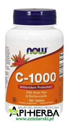 Witamina C-1000. 100 tabletek. Now Foods