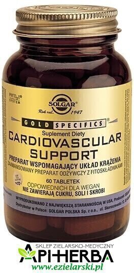 Cardiovascular Support 60 tabl. Preparat wspomagający krążenie. Solgar (1)