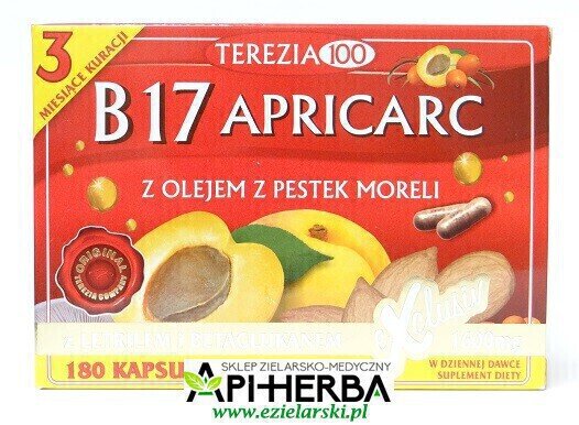 Witamina B17 Apricarc 180 kapsułek. Terezia Company (1)