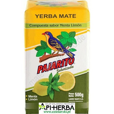 Yerba Mate Pajarito Menta Limon 500g (1)
