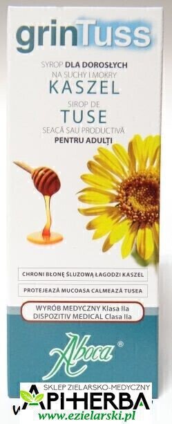 GRINTUSS syrop dla dorosłych 180g. - Aboca (1)