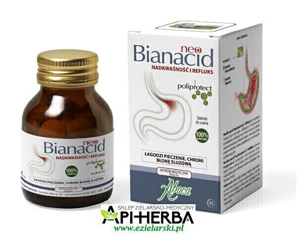 NEO BIANACID 45 tabl. - Aboca (Bioanacid) zgaga, nadkwaśność, refluks (1)